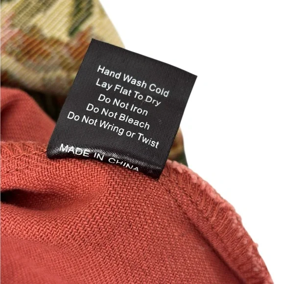 POL Tapestry Oversized Worn Red Denim Overshirt - Picture 5 of 5